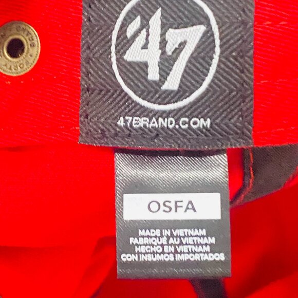 '47 Brand NY Yankees Cap — Classic Icon in Crimson (OSFA) - Picture 13 of 16